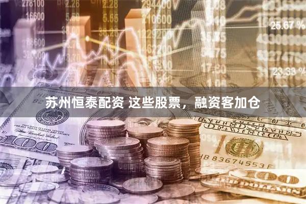 苏州恒泰配资 这些股票，融资客加仓