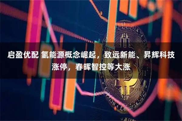 启盈优配 氢能源概念崛起，致远新能、昇辉科技涨停，春晖智控等大涨